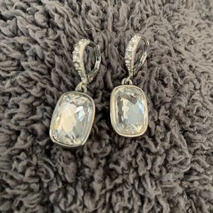 Givenchy silver drop earrings